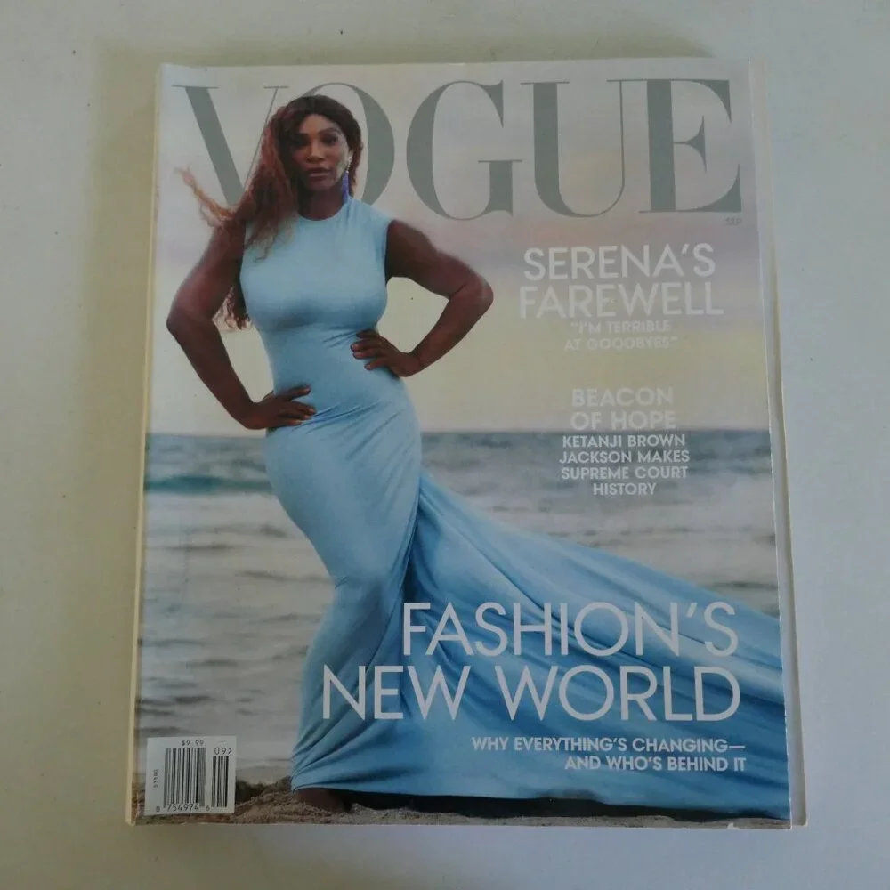 Vogue September 2022 fashion magazine fall fashion issue featuring Seren…